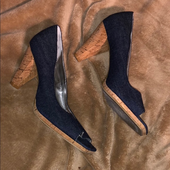 DENIM RAMPAGE HEELS SIZE 8.5 - Picture 5 of 8